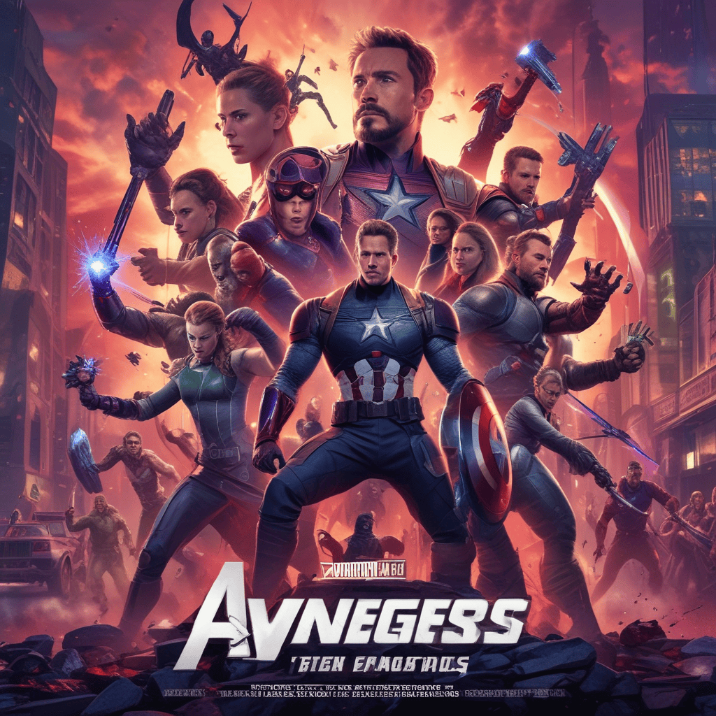 AI生成 Avengers: Endgame ポスター