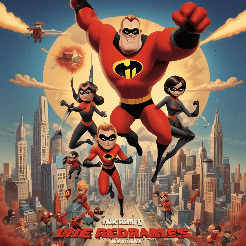 Affiche The Incredibles Générée par IA